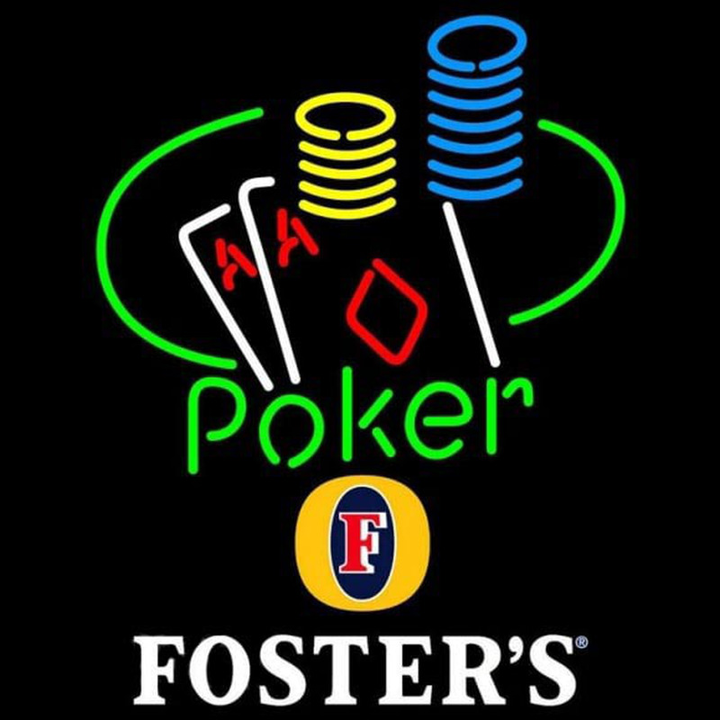 Custom Fosters Poker Ace Coin Table Beer Sign Neon Sign USA