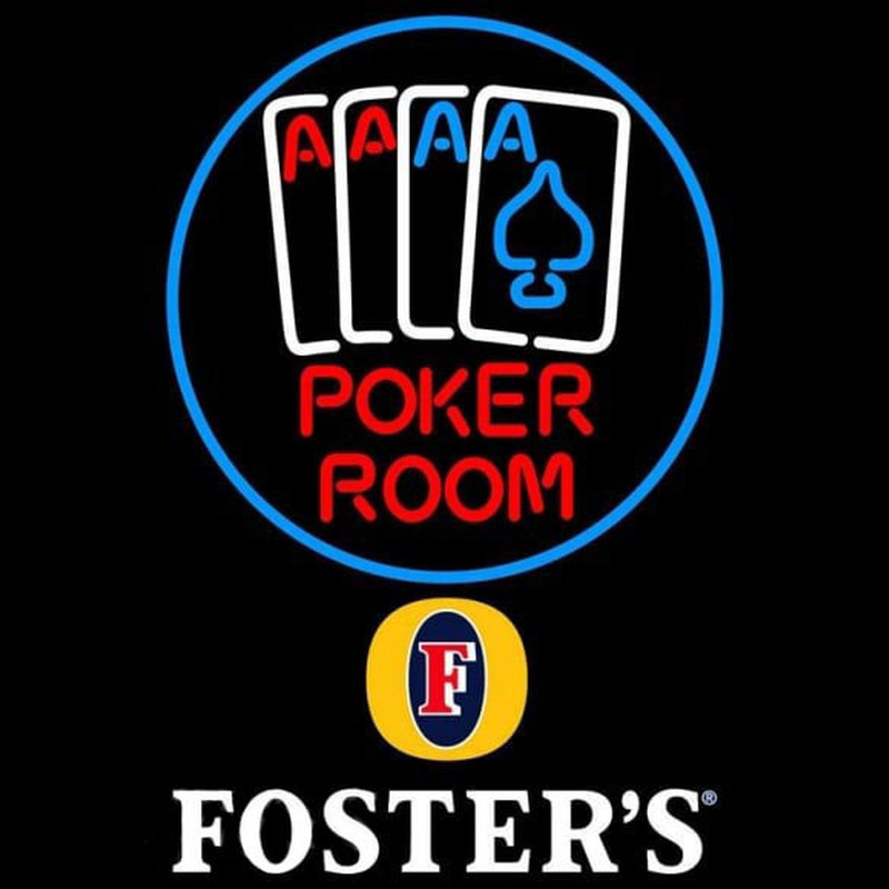 Custom Fosters Poker Room Beer Sign Neon Sign USA