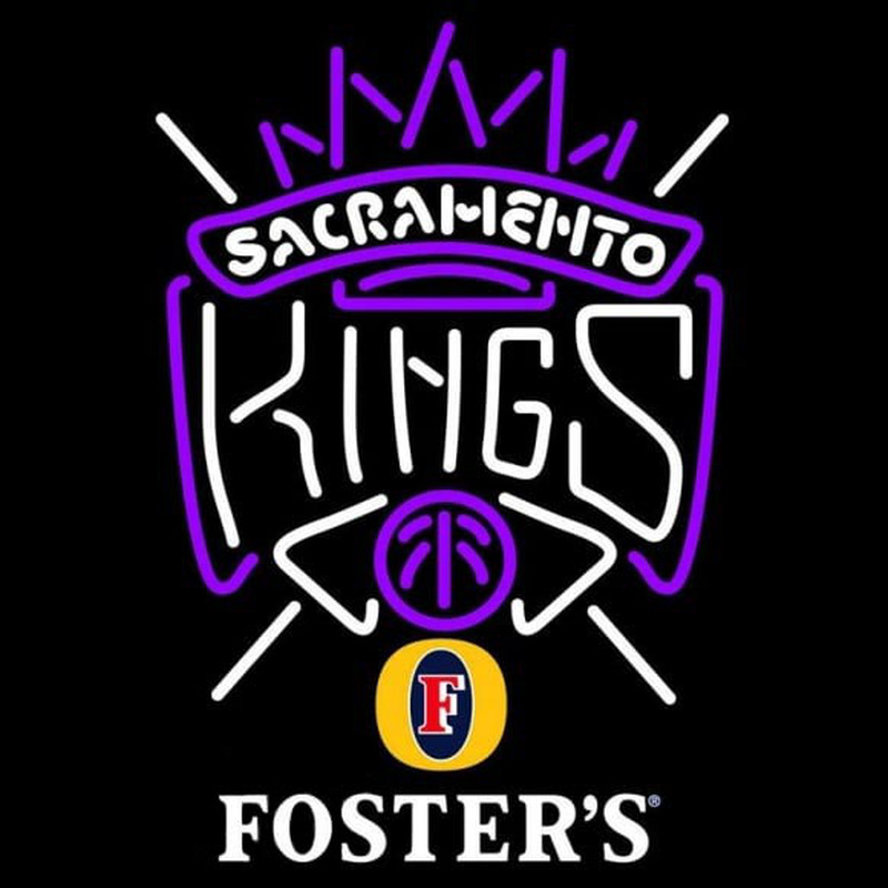 Custom Fosters Sacramento Kings NBA Beer Sign Neon Sign USA