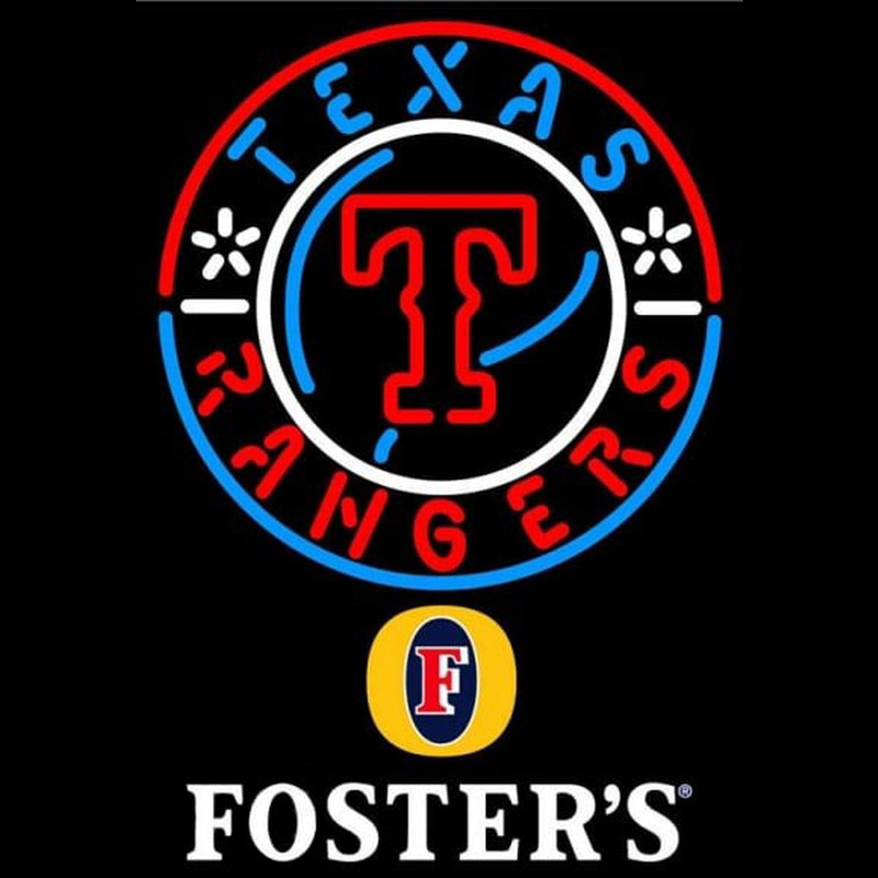 Custom Fosters Texas Rangers MLB Beer Sign Neon Sign USA
