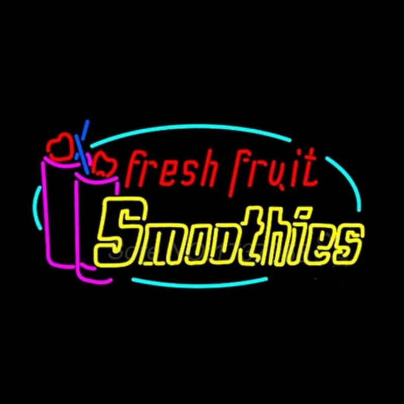 Custom Fresh Fruit Smoothies Neon Sign USA