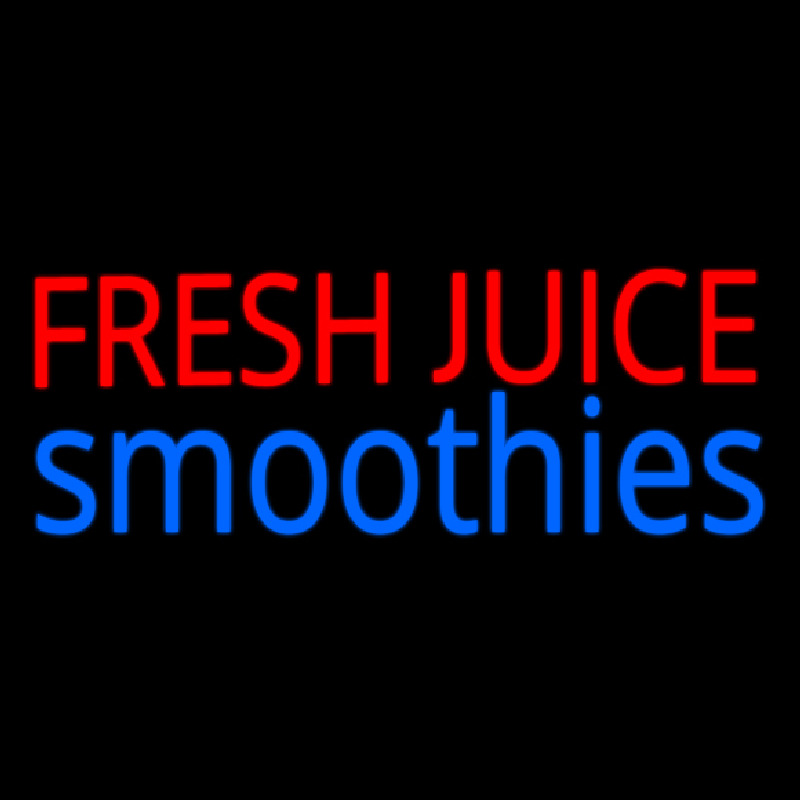 Custom Fresh Juices Smoothies Neon Sign USA