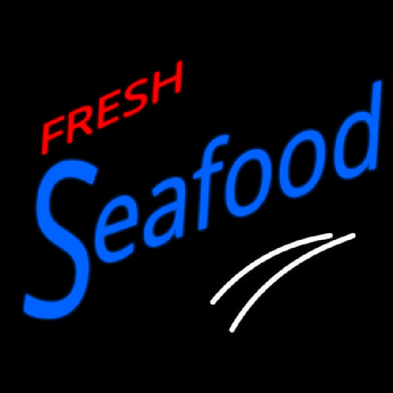 Custom Fresh Seafood  Neon Sign USA