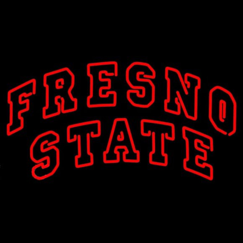 Custom Fresno State Bulldogs Wordmark 2006 Pres Logo NCAA Neon Sign Neon Sign USA