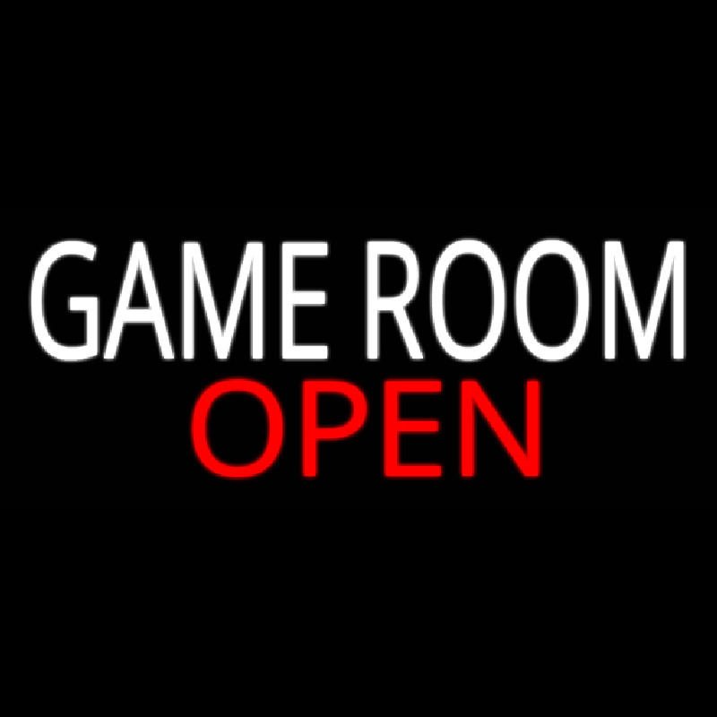 Custom Game Room Open Neon Sign USA