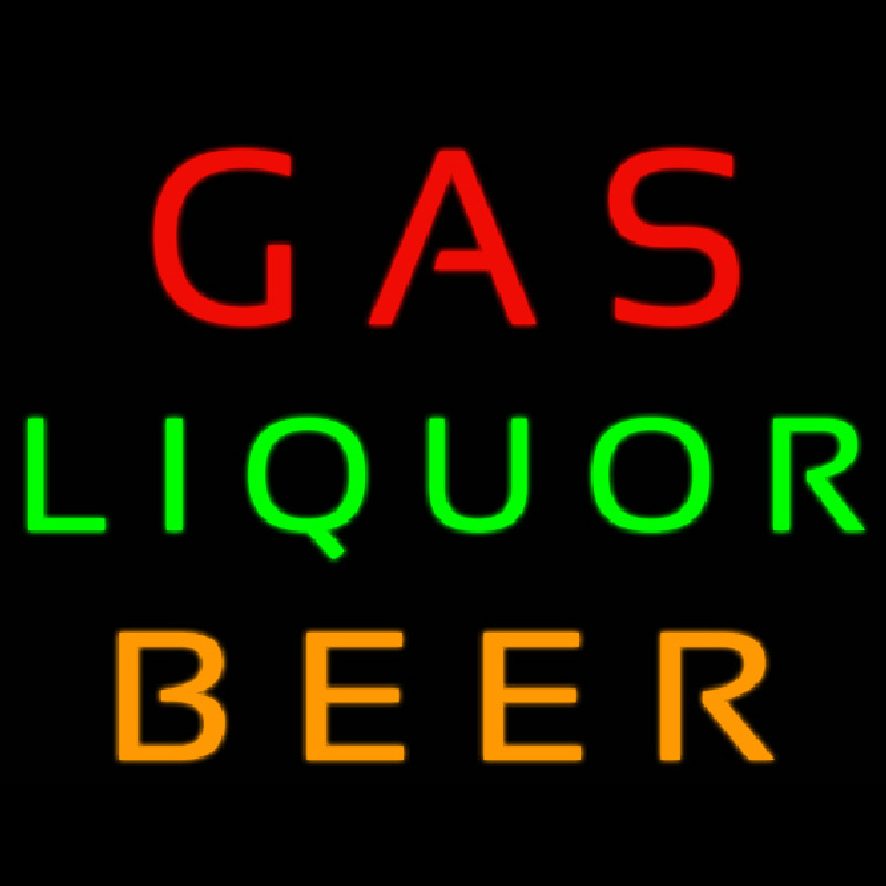 Custom Gas Liquor Beer Neon Sign USA