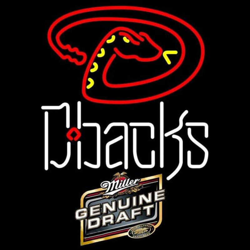 Custom Genuine Draft Arizona Diamondbacks MLB Beer Sign Neon Sign USA