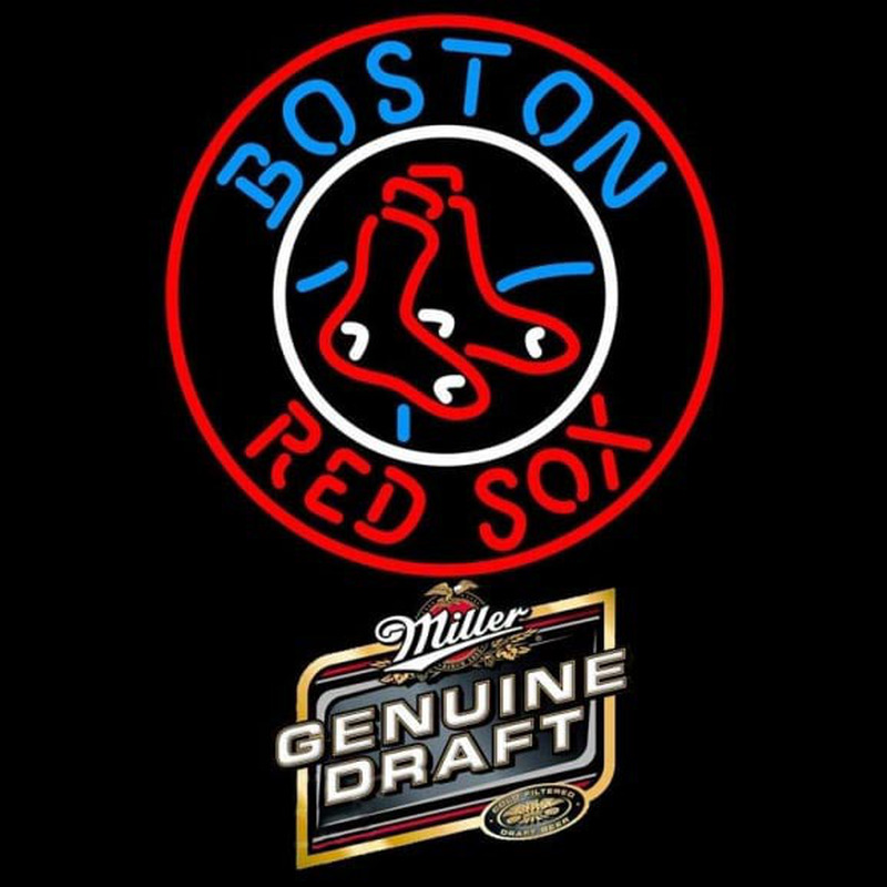Custom Genuine Draft Boston Red Sox MLB Beer Sign Neon Sign USA
