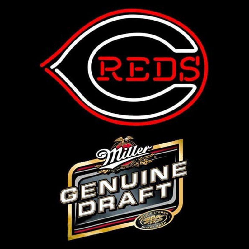 Custom Genuine Draft Cincinnati Reds MLB Beer Sign Neon Sign USA