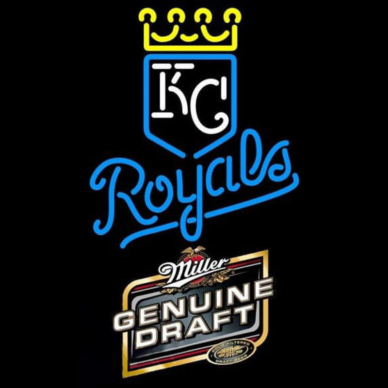 Custom Genuine Draft Kansas City Royals MLB Beer Sign Neon Sign USA