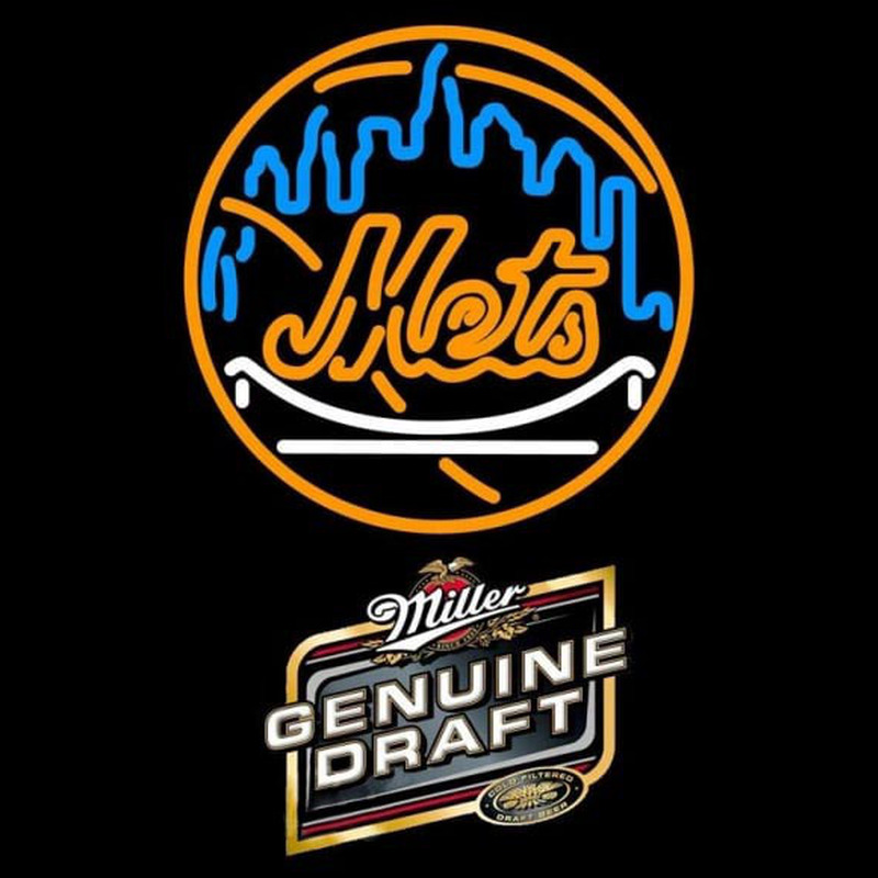 Custom Genuine Draft New York Mets MLB Beer Sign Neon Sign USA