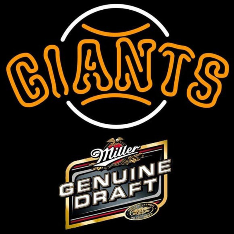 Custom Genuine Draft San Francisco Giants MLB Beer Sign Neon Sign USA