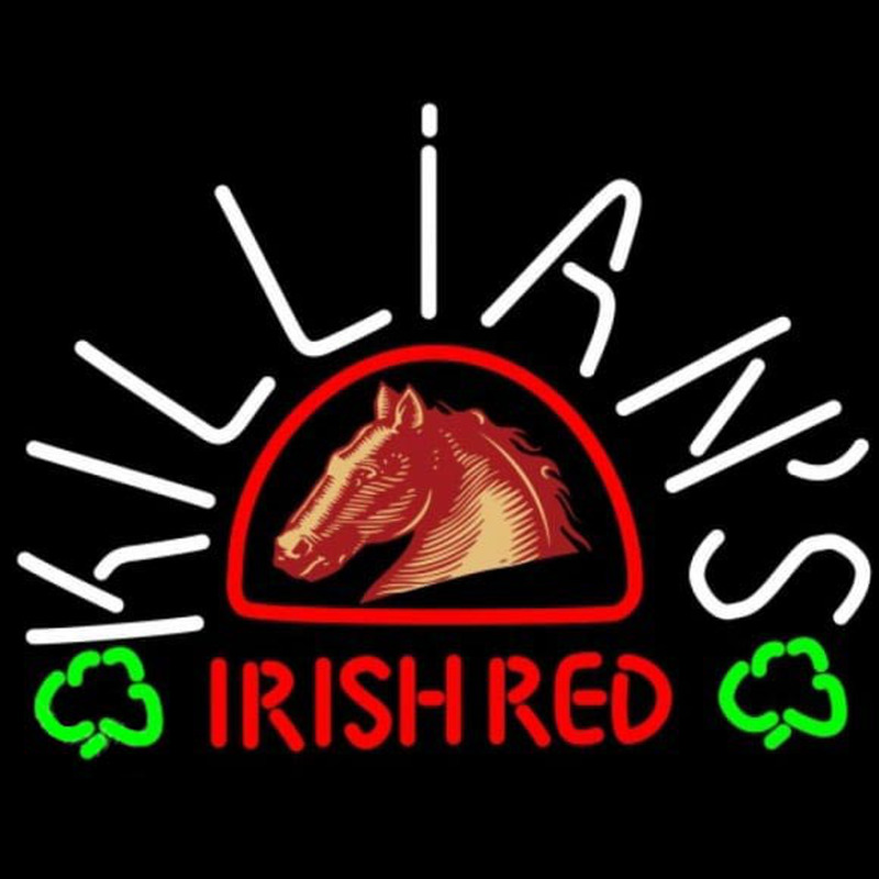 Custom George Killians Irish Red Horse Head Shamrock Beer Sign Neon Sign USA