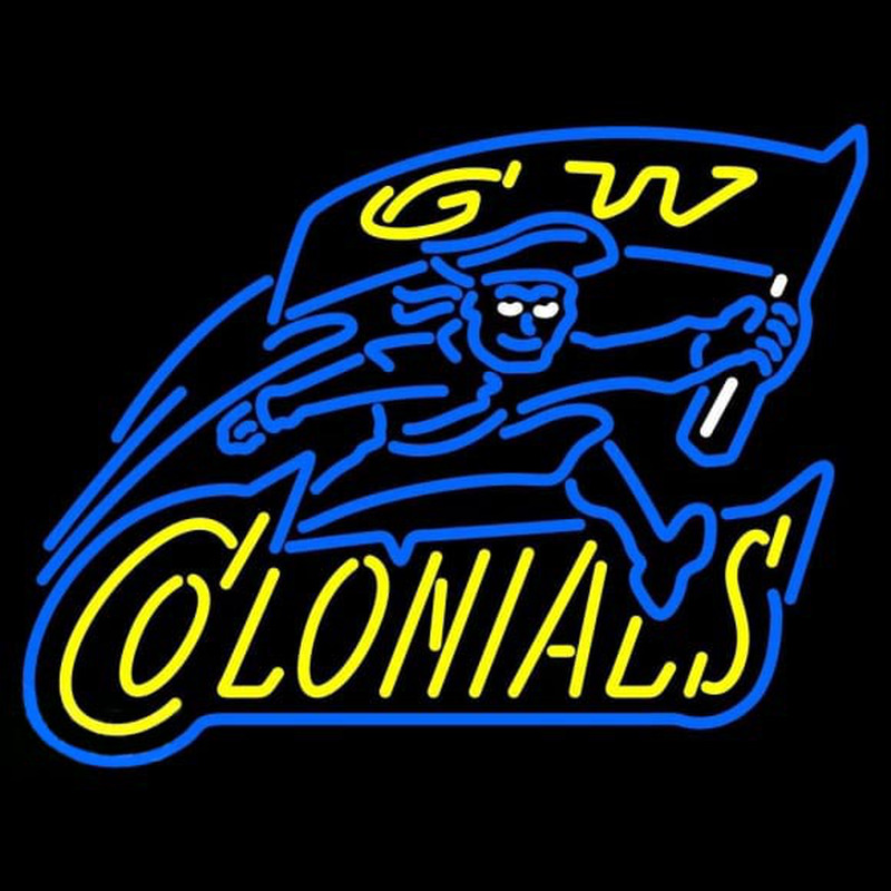 Custom George Washington Colonials Alternate 1997 2002 Logo NCAA Neon Sign Neon Sign USA
