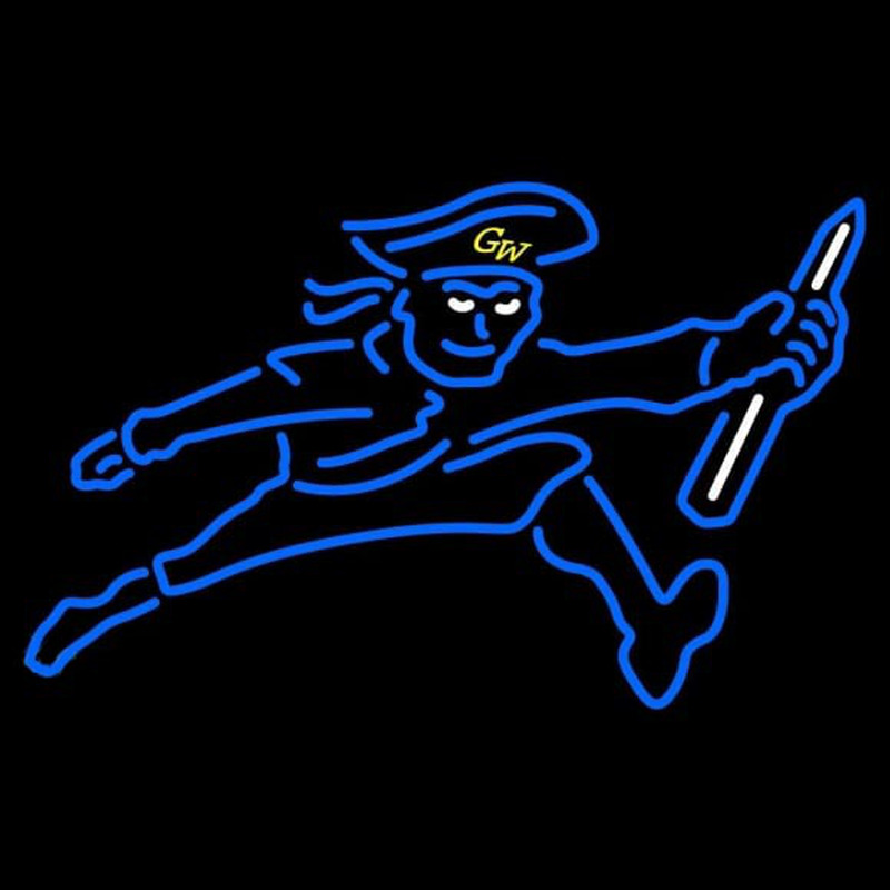 Custom George Washington Colonials Partial 1997 2002 Logo NCAA Neon Sign Neon Sign USA