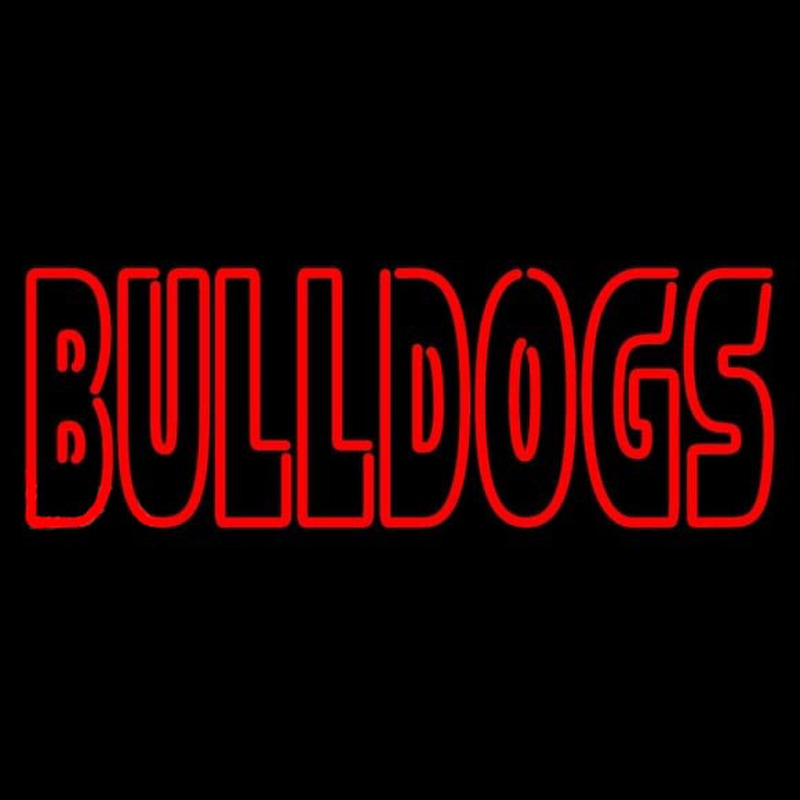Custom Georgia Bulldogs Wordmark 2013 Pres Logo NCAA Neon Sign Neon Sign USA