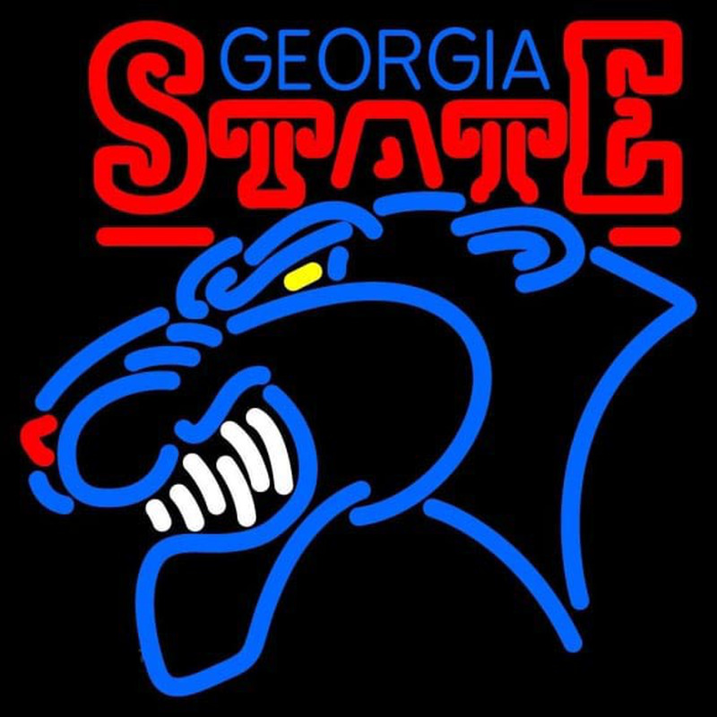 Custom Georgia State Panthers Primary 2002 2009 Logo NCAA Neon Sign Neon Sign USA