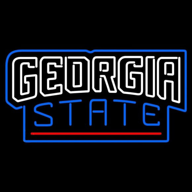 Custom Georgia State Panthers Wordmark 2010 Pres Logo NCAA Neon Sign Neon Sign USA