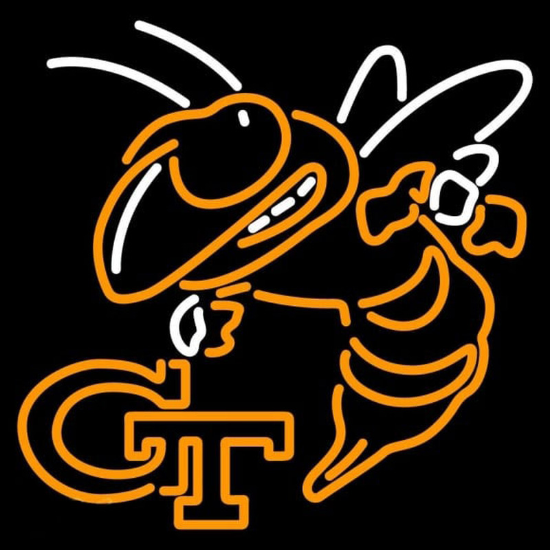 Custom Georgia Tech Yellow Jackets Neon Sign Neon Sign USA