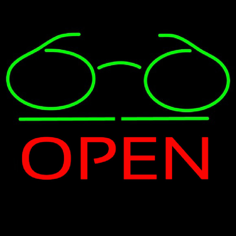 Custom Logo Block Open Green Line Neon Sign USA