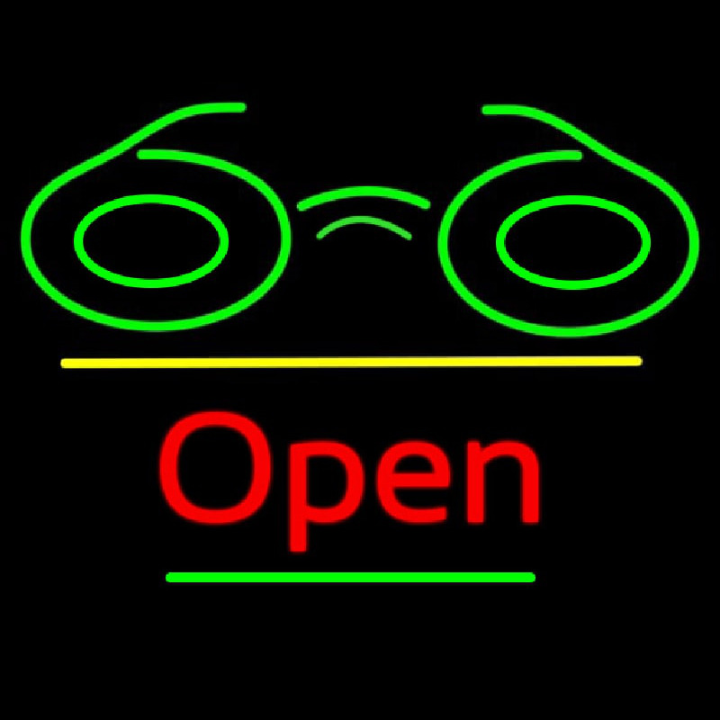Custom Logo Open Yellow Line Neon Sign USA