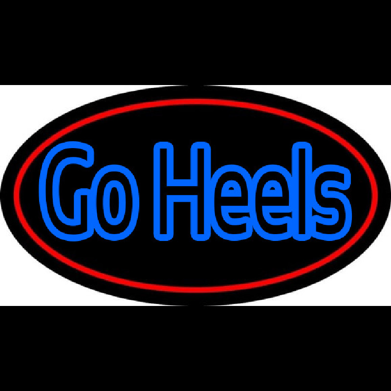 Custom Go Heels With Border Neon Sign USA
