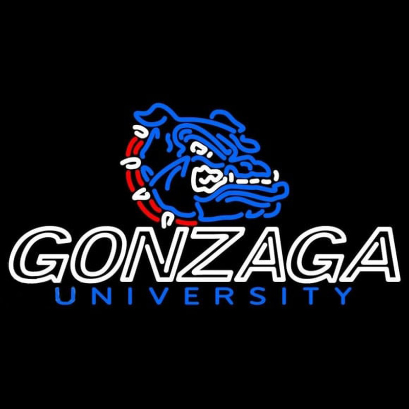 Custom Gonzaga Bulldogs Primary 1998 2003 Logo NCAA Neon Sign Neon Sign USA