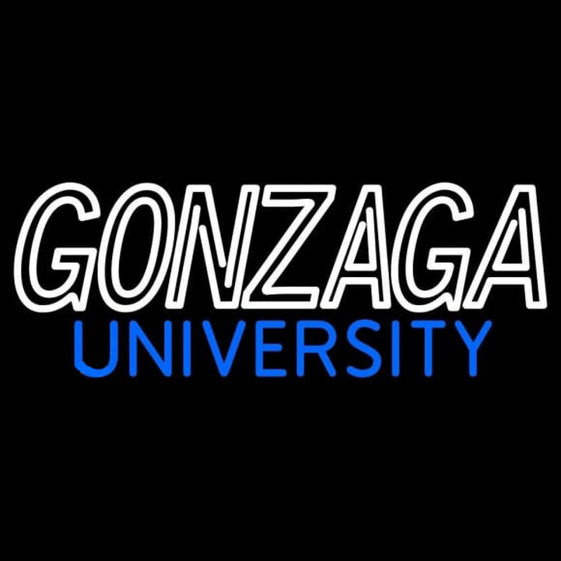 Custom Gonzaga Bulldogs Wordmark 1998 Pres Logo NCAA Neon Sign Neon Sign USA