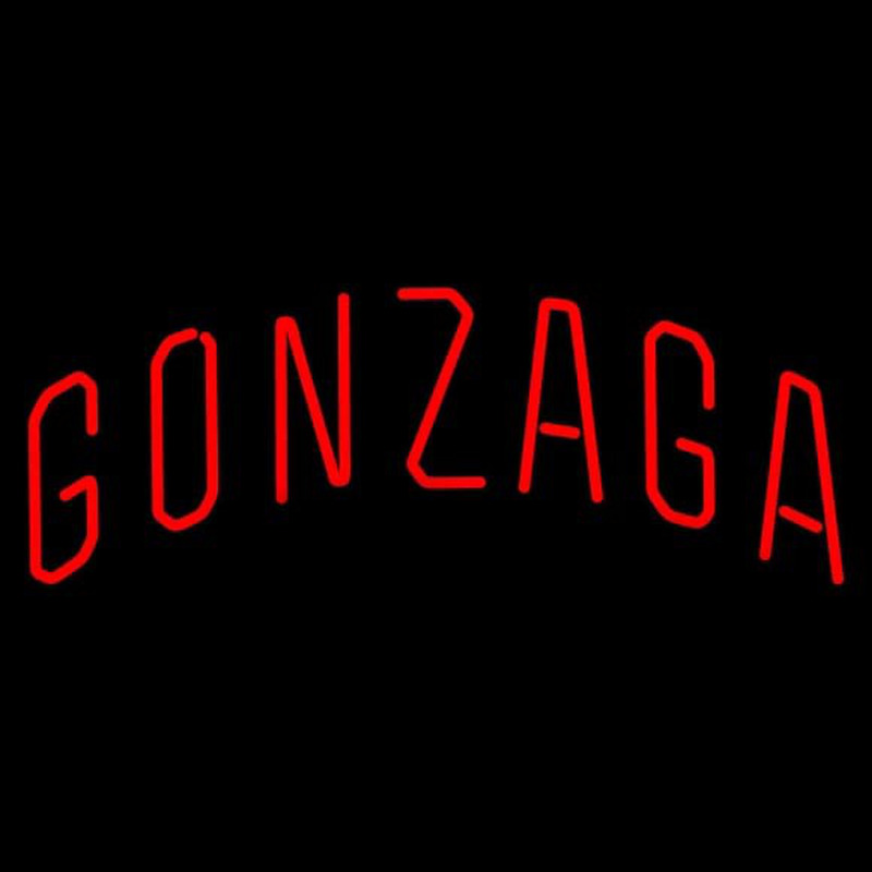 Custom Gonzaga Bulldogs Wordmark Pres Logo NCAA Neon Sign Neon Sign USA