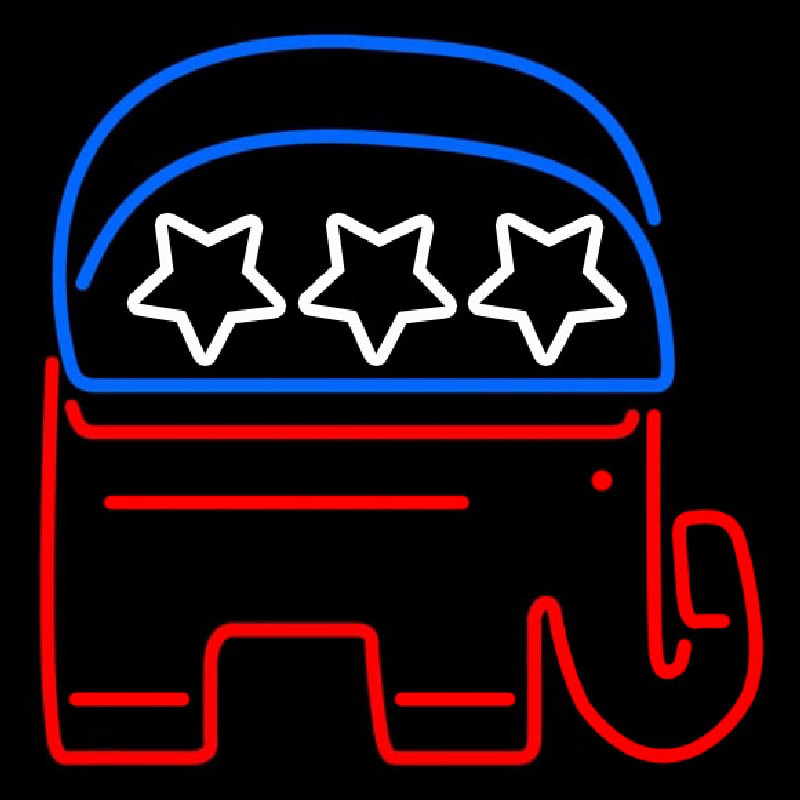 Custom Gop Elephant Republican Party Neon Sign USA