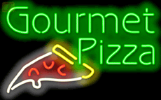 Custom Gourmet Pizza Neon Sign USA