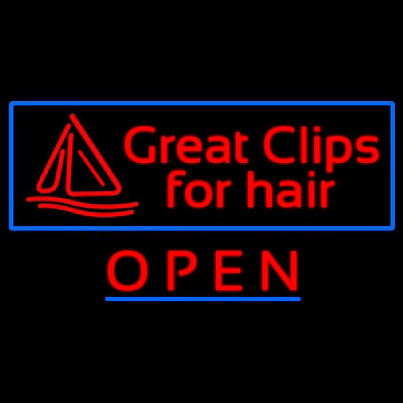 Custom Great Clips For Hair Neon Sign USA