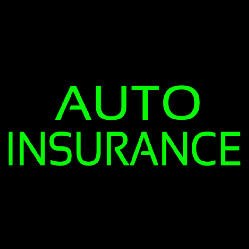Custom Green Auto Insurance Neon Sign USA