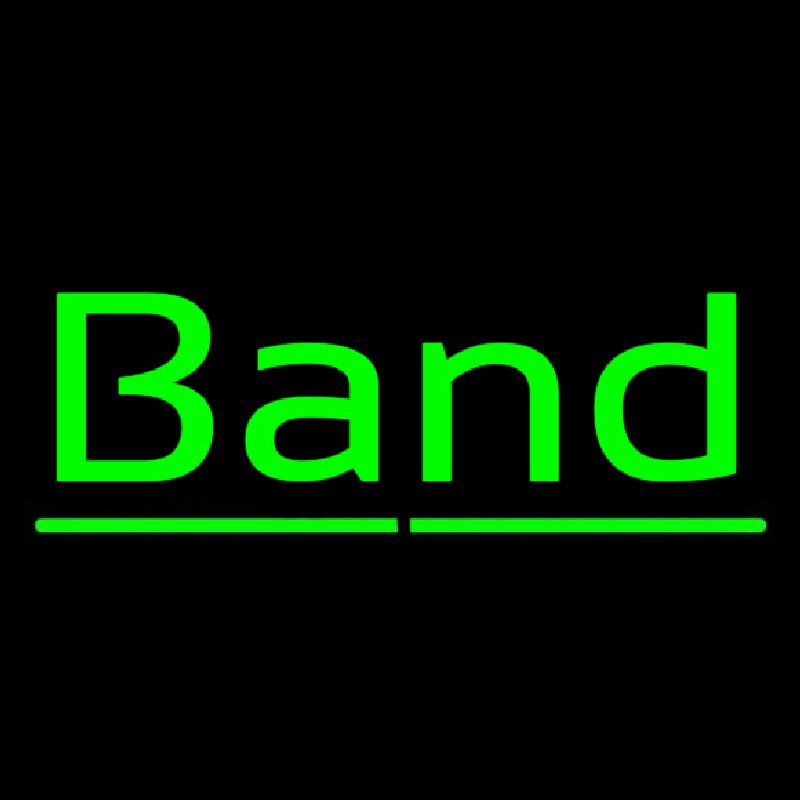 Custom Green Band 1 Neon Sign USA
