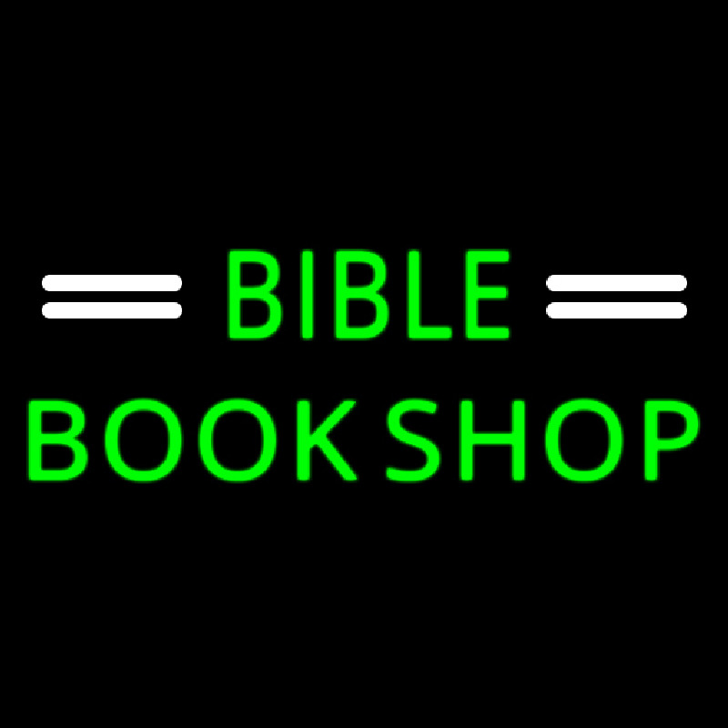 Custom Green Bible Book Shop Neon Sign USA