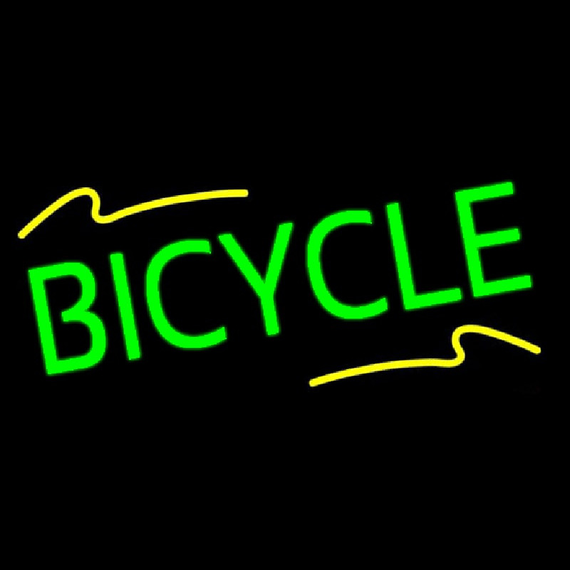 Custom Green Bicycle Neon Sign USA