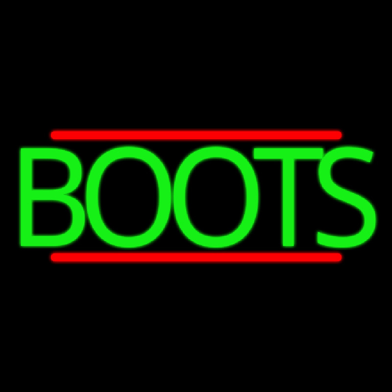 Custom Green Boots With Line Neon Sign USA