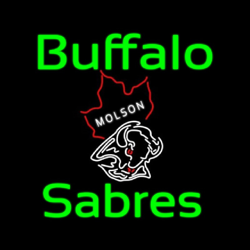 Custom Green Buffalo Sabres Molson Neon Sign Neon Sign USA