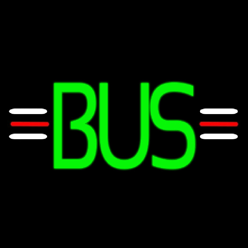Custom Green Bus Neon Sign USA