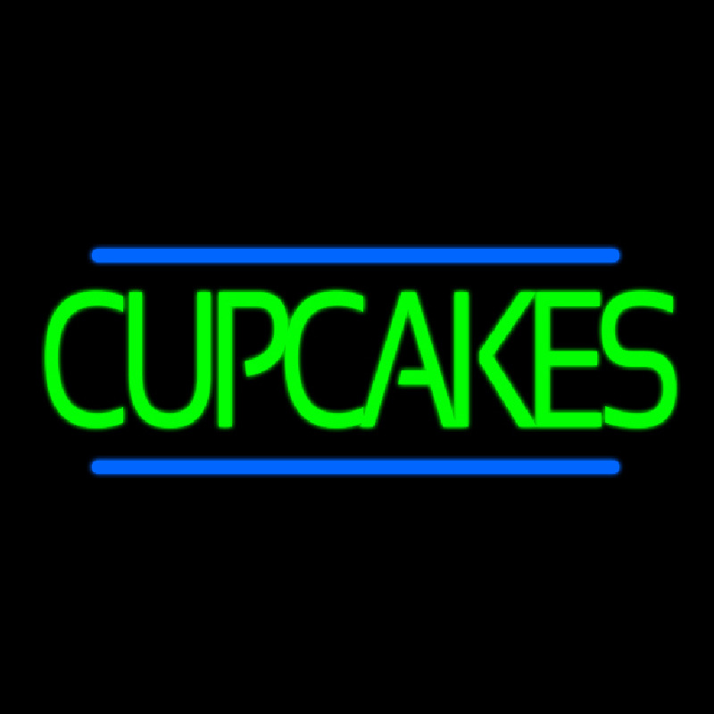 Custom Green Cupcakes Neon Sign USA