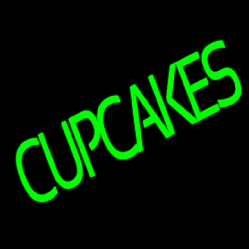 Custom Green Cupcakes Neon Sign USA
