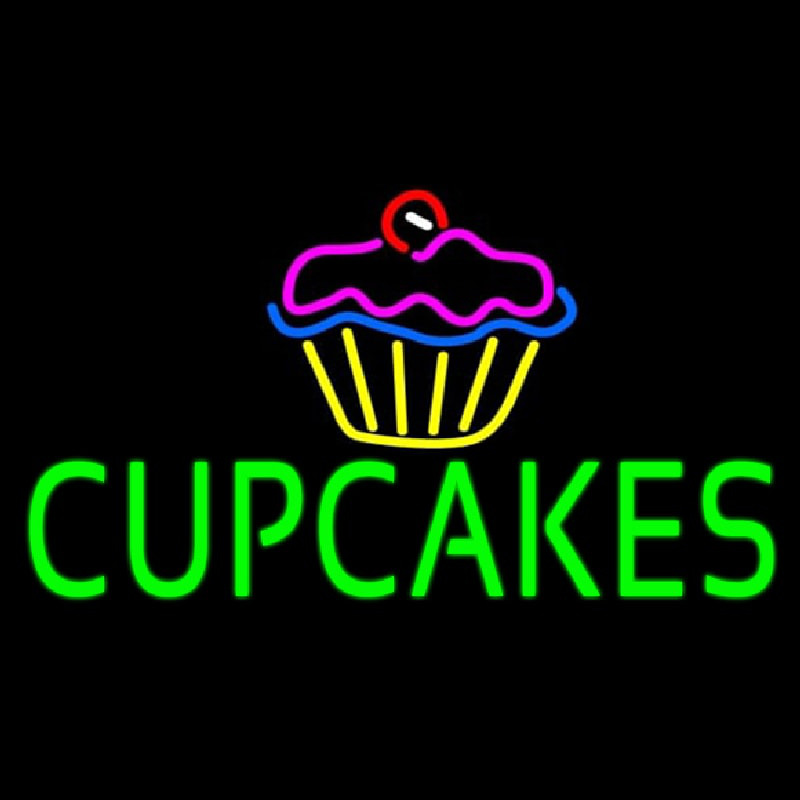 Custom Green Cupcakes With Logo Neon Sign USA