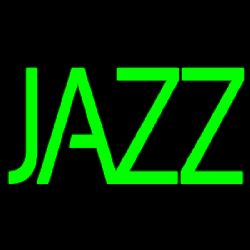Custom Green Double Stroke Jazz Block Neon Sign USA