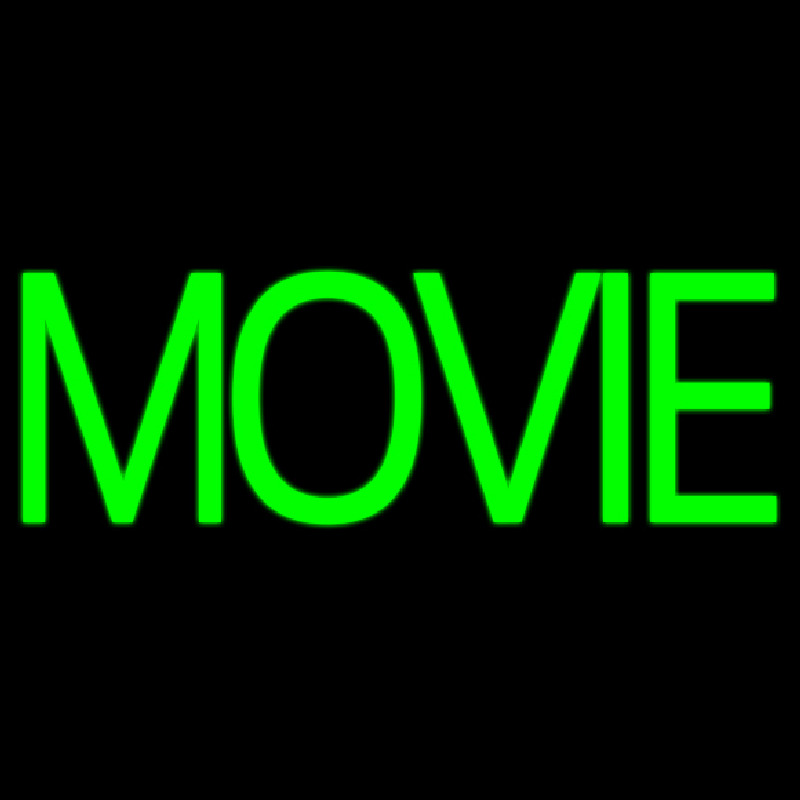 Custom Green Double Stroke Movie Neon Sign USA