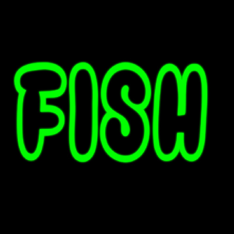 Custom Green Fish Neon Sign USA