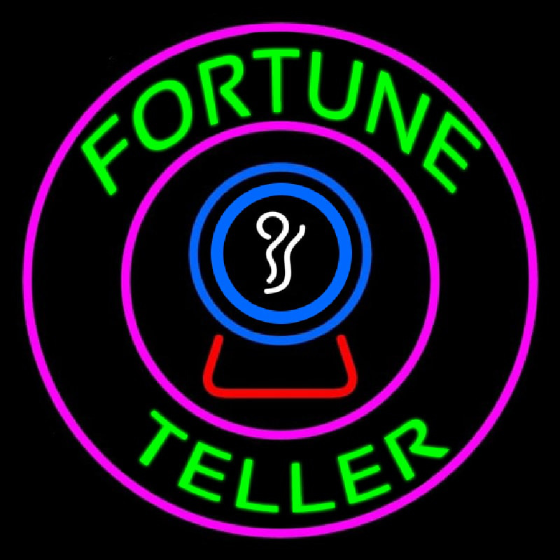Custom Green Fortune Teller Neon Sign USA