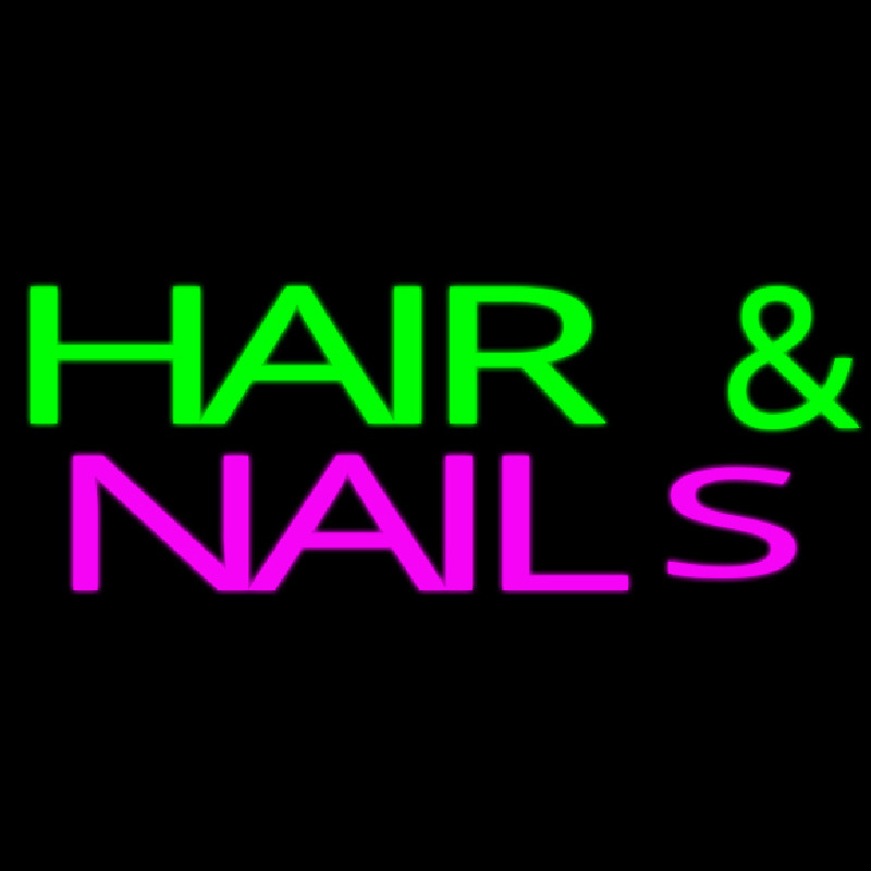 Custom Green Hair And Nails Pink Neon Sign USA