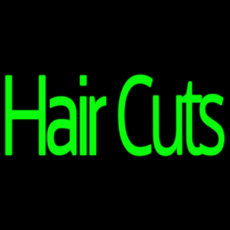 Custom Green Hair Cuts Neon Sign USA