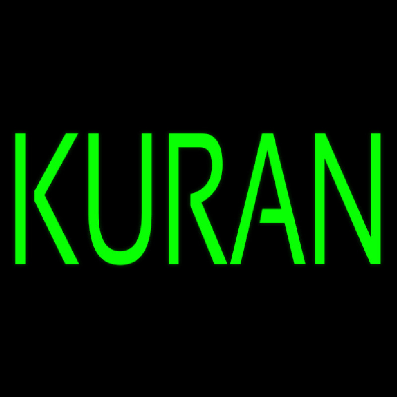 Custom Green Kuran Neon Sign USA