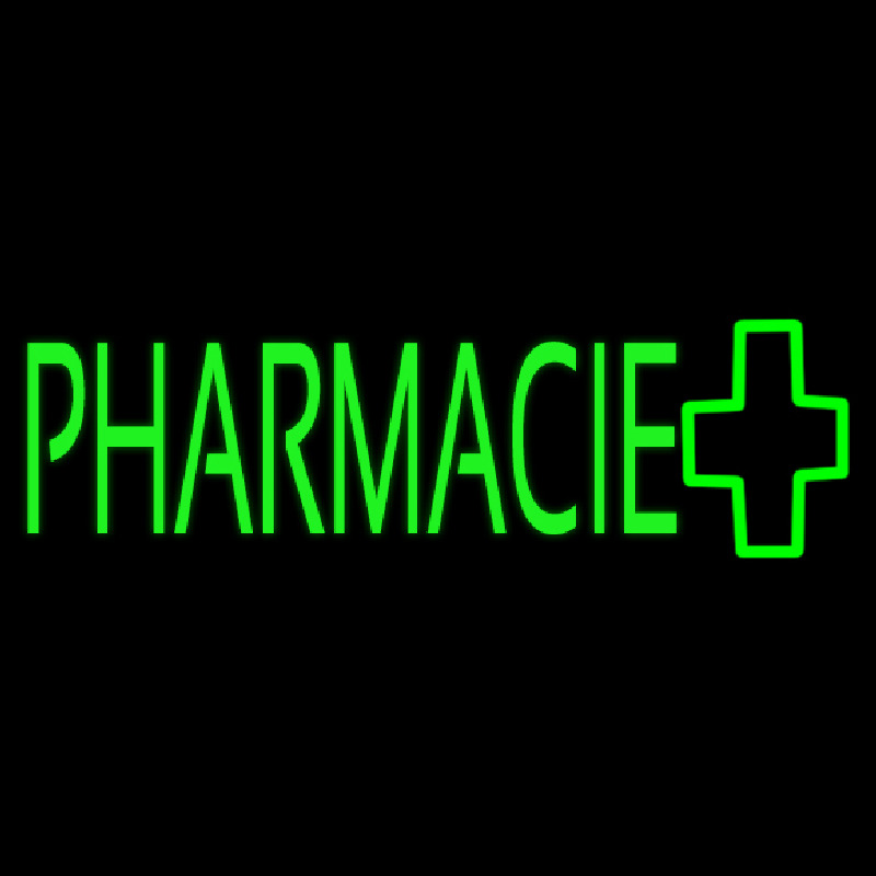 Custom Green Pharmacie Logo Neon Sign USA